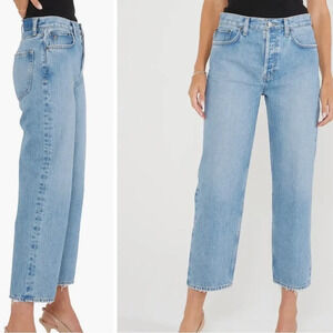 NWT Etica Tyler High Waist Crop Straight Leg Jeans